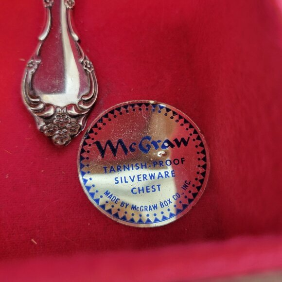 Oneida Community AFFECTION Silverplate Flatware 45 Pieces + McGraw Case … - Picture 7 of 15